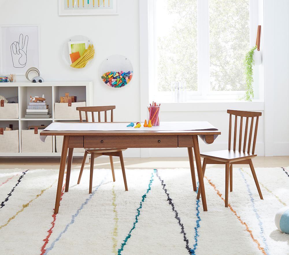 Mid century modern kids table and chairs online